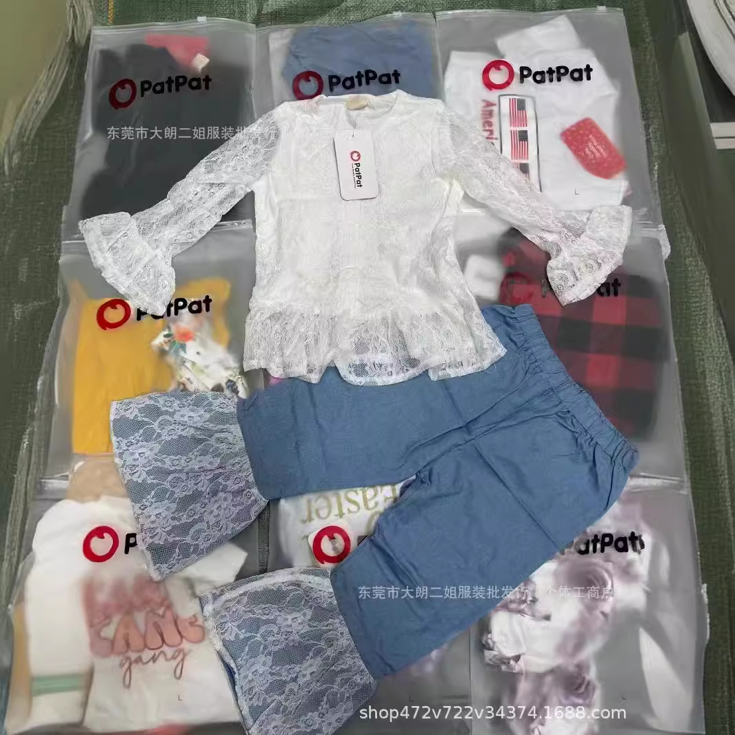 Patpat children's clothing sets, foreign trade brand children's cotton clothing wholesale, kids sets