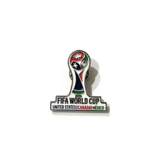 2026 Estados Unidos, Canadá, México, broche de la Copa del Mundo, aleación de goteo de aceite, recuerdos, actividades deportivas, accesorios, mochila