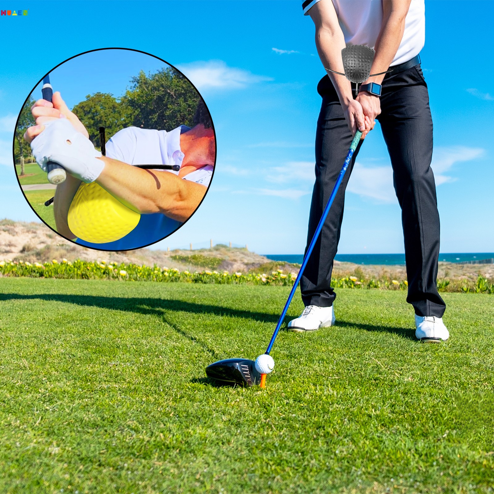 Bola de entrenamiento PU Bola de espuma Bola de golpe swing de color Accesorios de suministros de golf Ejercicio de putt de golf transfronterizo