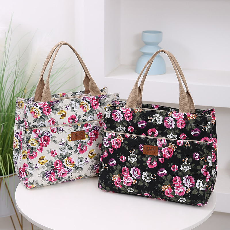 New hand-held canvas big bag office worker tote bag handbag ethnic style handbag large capacity file bag