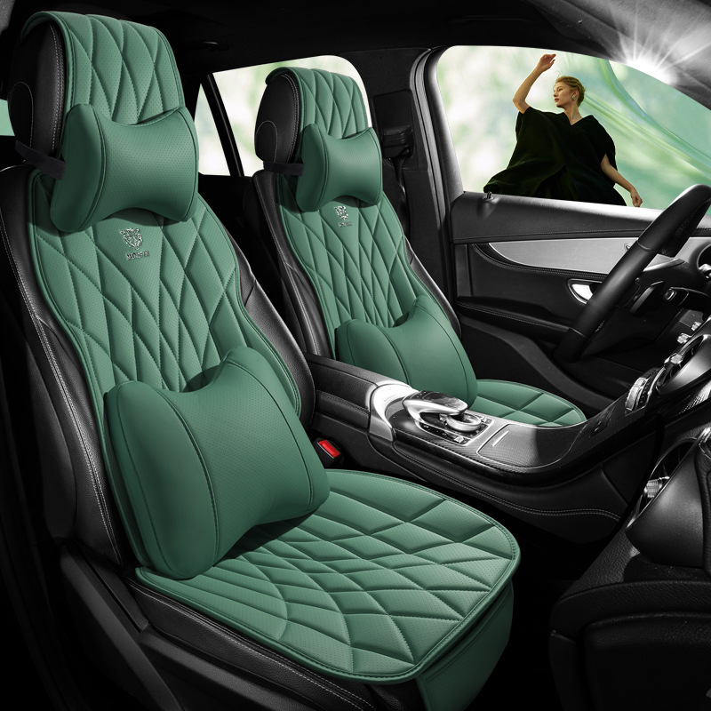 New Car Seat Cushion, Universal for All Seasons, Small Three-Piece Set, Breathable Nappa Leather, Single-Piece Car Seat Cushion, Cross-Border Wholesale
