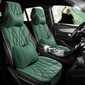 New Car Seat Cushion, Universal for All Seasons, Small Three-Piece Set, Breathable Nappa Leather, Single-Piece Car Seat Cushion, Cross-Border Wholesale