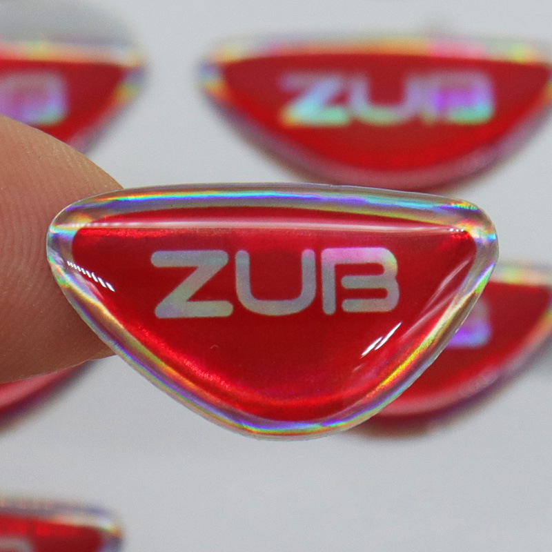 滴胶贴纸厂家LOGO滴塑印刷生产不干胶水晶滴胶镭射贴纸加工批发