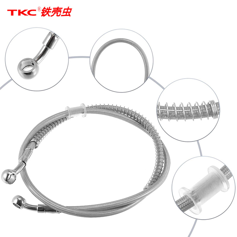 Teflon Electric Vehicle Brake Oil Pipe Motorcycle Brake Oil Pipe 10mm Front and Rear Brake Integrated Hydraulic Oil Pipe