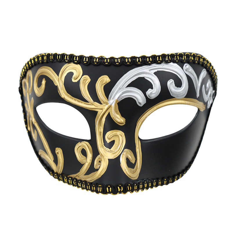 Exclutivo transfronterizo para Venecia, Roma, artesanía, máscara para los ojos, hombres y mujeres navideños, fiesta de baile para adultos, máscara divertida festiva