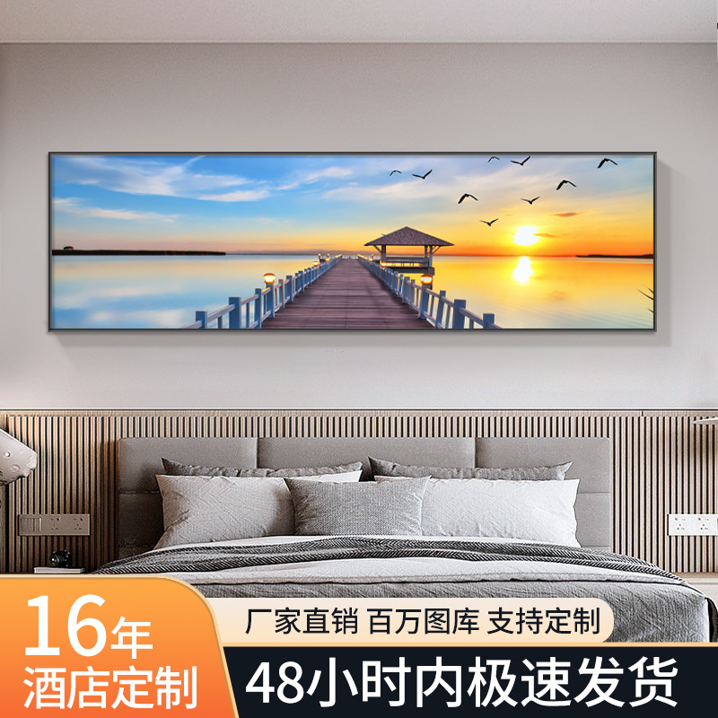 Decorative painting customized work clothes Hanging picture Customize Customized a living room Background wall Entrance hotel bedroom Wall hanging mural