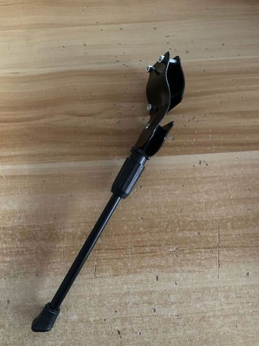 Mountain bike single support, bicycle three-hole footside parking rack, bicycle iron rear support