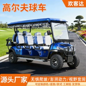 Export-oriented golf carts, designed for wind and rain protection, suitable for scenic area sightseeing and tourist transportation; electric golf carts