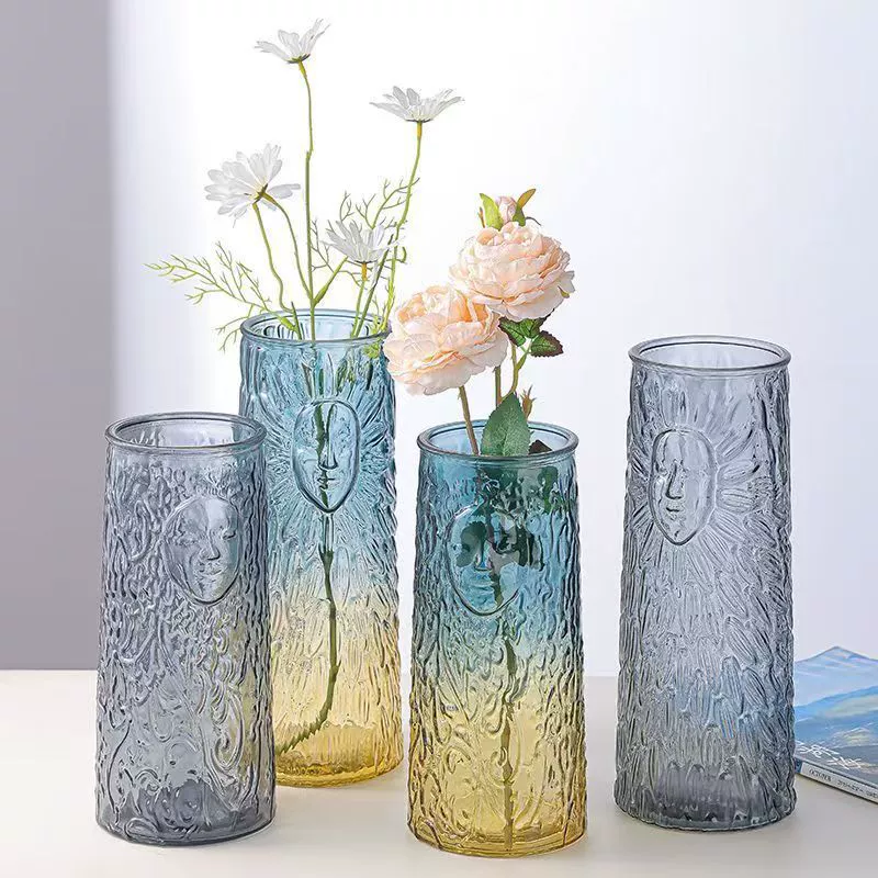 Новая европейская стильная ваза с рельефным дизайном в виде богини для гидропонных цветов, лилий, декора дома и офиса