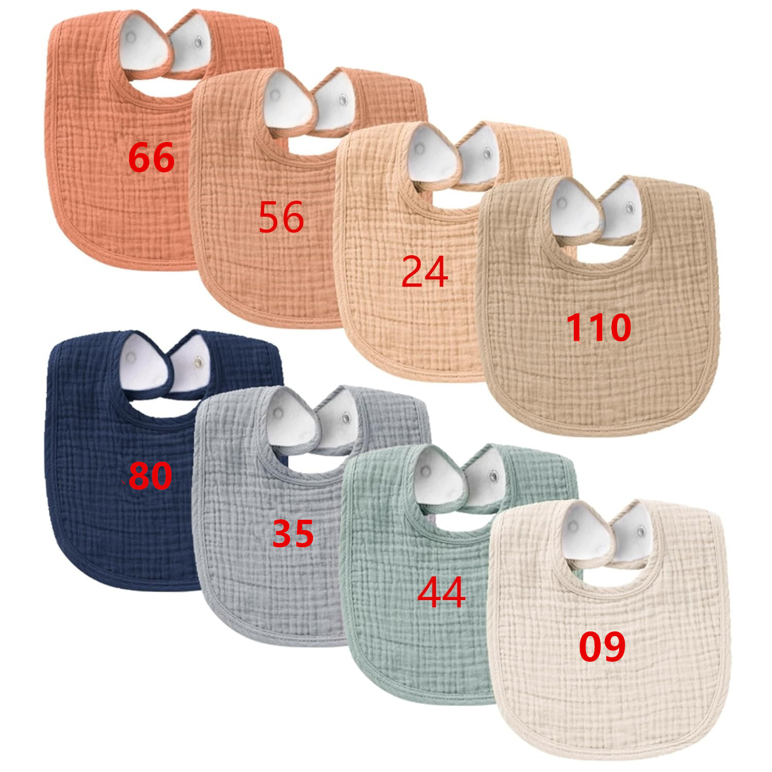 U-shaped saliva towel No. 24 color