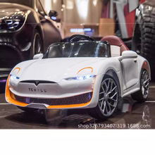 特斯拉兒童電動車四輪汽車小孩寶寶玩具電瓶車可坐大人帶遙控