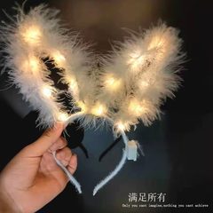 新商品の光る羽のウサギの耳が光るカチューシャのぬいぐるみの猫の耳のカチューシャの屋台のおもちゃのプレゼント