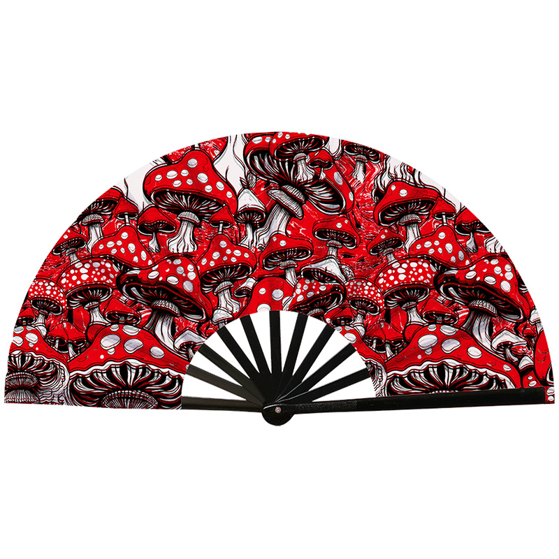 Abanico Plegable de Kung Fu de Plástico, Colorido, para Conciertos y Fiestas