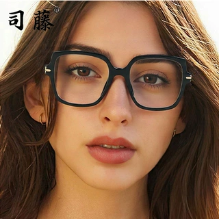 TM1068网红TR90眼镜框女时尚多边平光镜板材腿眼镜支持配近视批发