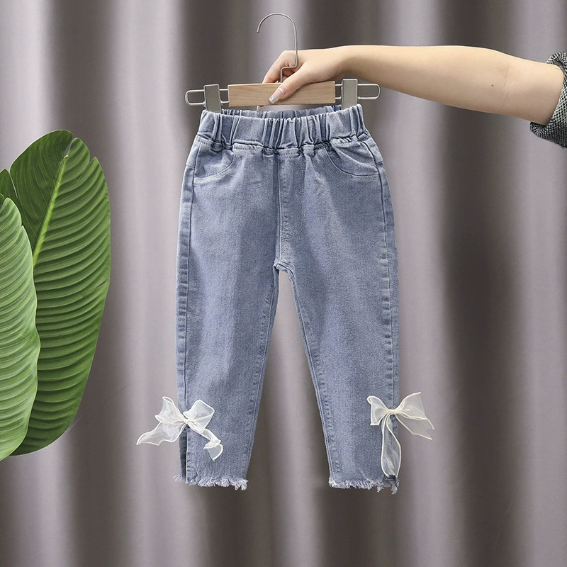 Трусы, модные эластичные осенние джинсы, корейский стиль