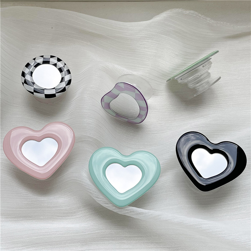15g Weight Universal Applicable Brands Airbag Bracket Classification Acrylic Material Heart Shape, Flower, Rectangle Pattern Cute Style Heart Shape Flower Rectangle Acrylic Cute Universal Airbag Bracket 5