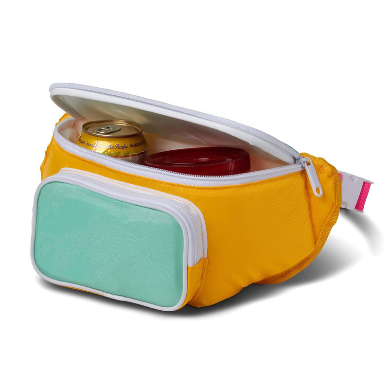 跨境便携式运动腰包保温冰包户外休闲高颜值大容量斜挎包一个起批