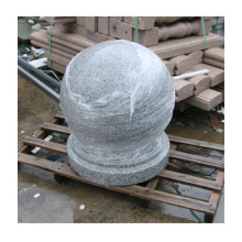 雕塑红Φ50cm大理石挡车球花岗岩防撞路障石墩公园广场石雕立柱