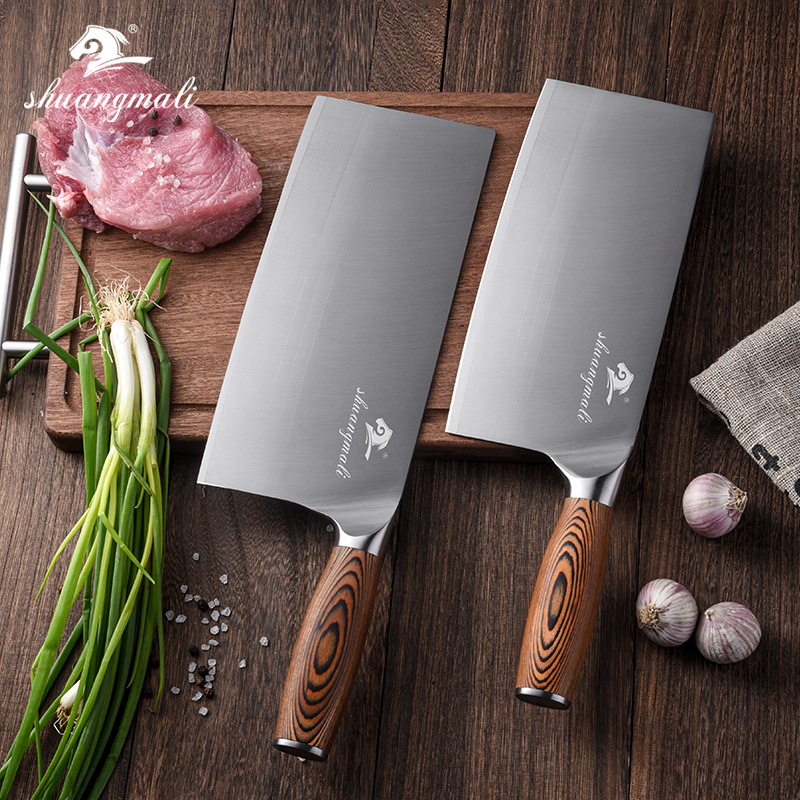 Cuchillo de cocina de acero inoxidable en stock, cuchillo de cocinero de hotel, cuchillo de morera, cuchillo de morera, cuchillo de cortar verduras domésticas, cuchillo de cortar