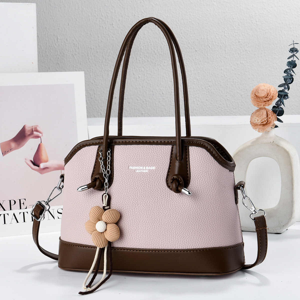 Colgante de muñecas de color, bolso de mano, bolso de hombro diario, bolso de moda, bolso de mano