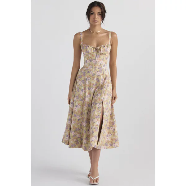 2026 Amazon Hot-Selling Summer Foreign Trade Commuter Style Elegant Solid Color Fashion High-End Strap Dress for Women
