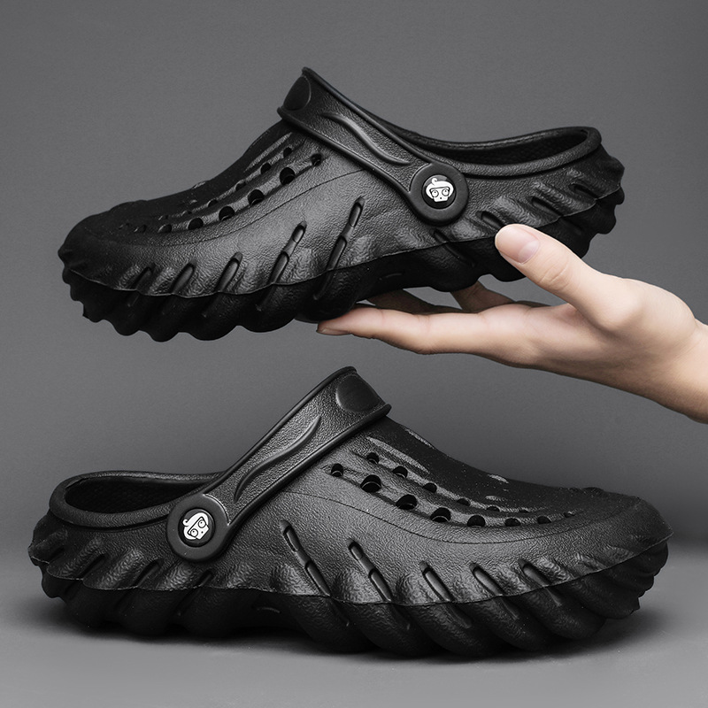 Pantuflas primavera y verano para hombres nuevos zapatos ligeros y resistentes al desgaste para interiores y exteriores Sandalias de playa de moda casuales para hombres