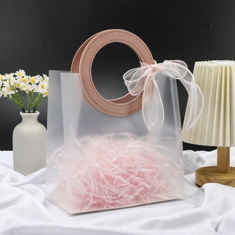 Bolsas de regalo PP mate mate mate mate personalizado bolsas de dulces personalizadas bolsas de cumpleaños transparentes al por mayor