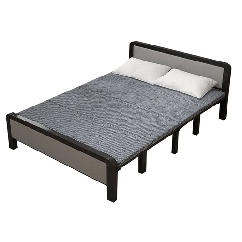 Factory Rented Room Foldable Soft Bag Bed Four-fold Military Bed Household Wooden Bed Durable Portable Foldable Nap Bed