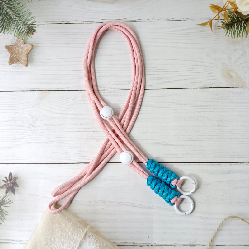 벚꽃 핑크와 블루(화이트 버튼)♢