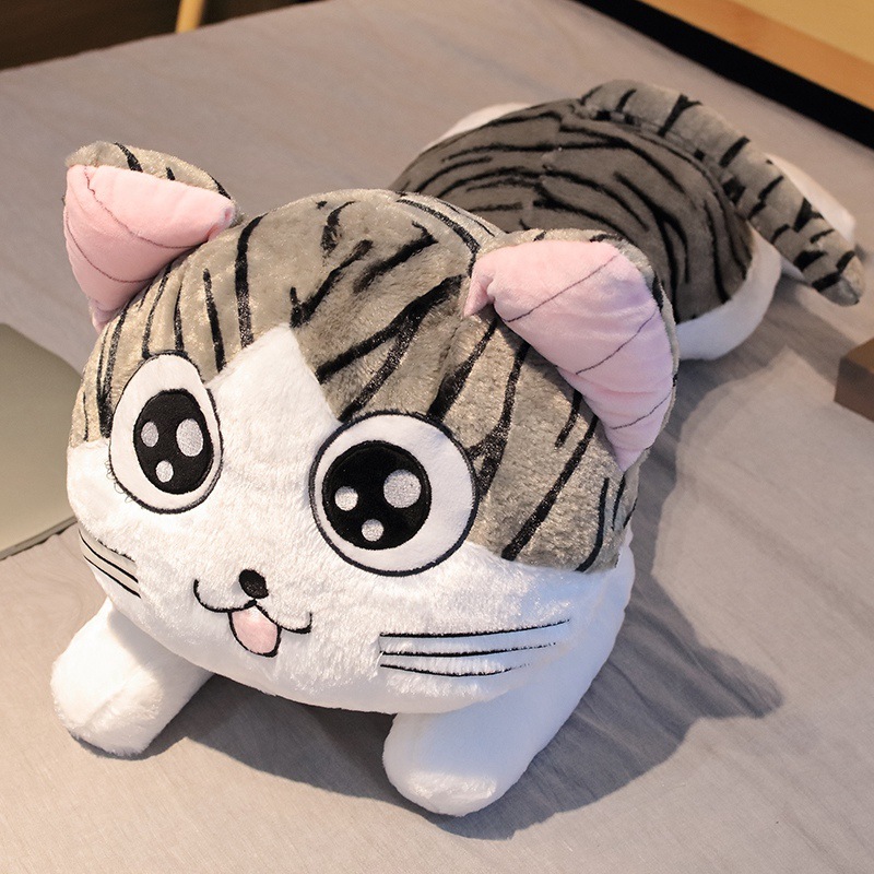 Juguete de peluche de gato de queso Muñeca de gato de queso Almohada Habitación privada Muñeca de gato dulce Regalo de cumpleaños