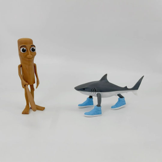 3D Printing TungTungTungSahur Wooden Stick Hand-made Decompression Toy Shanhaijing Creative Abstract Internet Red