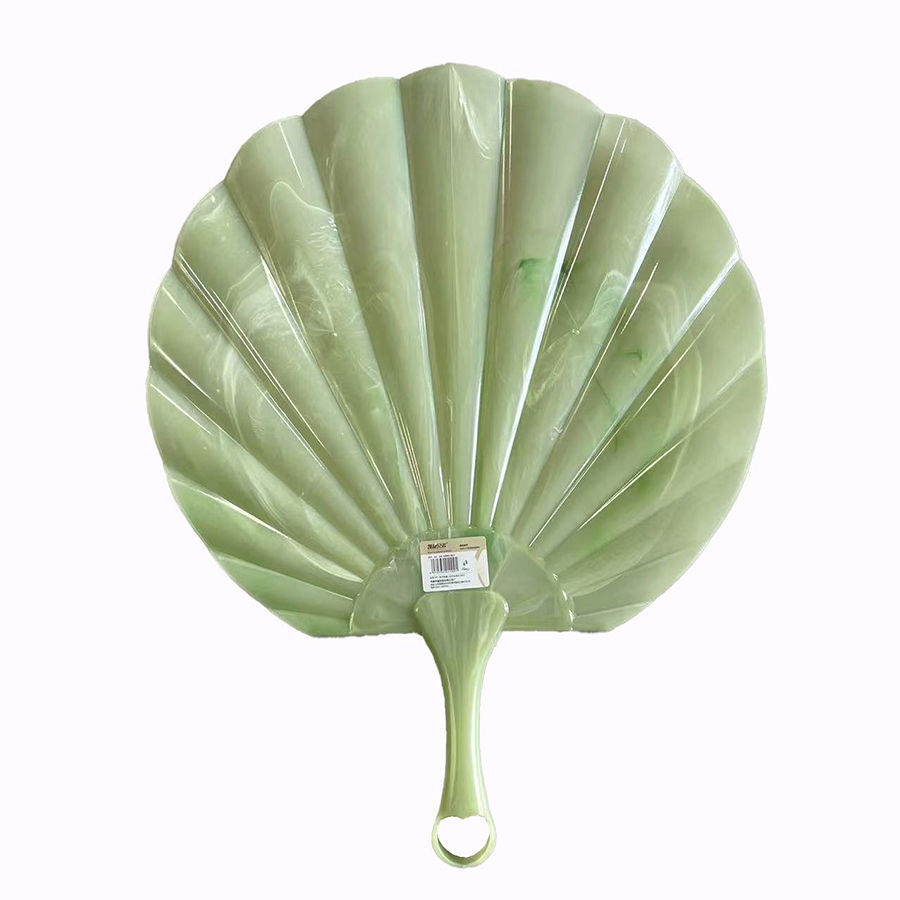 El nuevo ventilador de concha de jade de imitación es grueso y duradero, súper fresco, ventilador de viento antiguo, ventilador portátil de gama alta