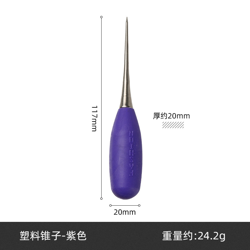 Nuevas herramientas de costura de cuero forma de calabaza mango de madera puncher herramientas hechas a mano en stock al por mayor