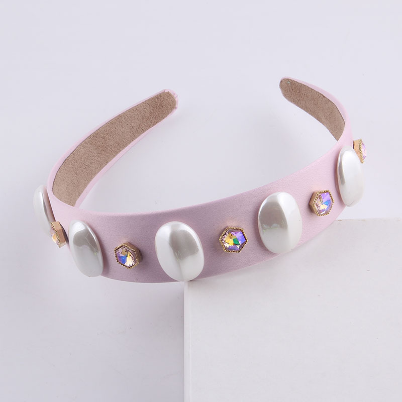 Fashion Color Diamond-studded Pearl Headband display picture 2