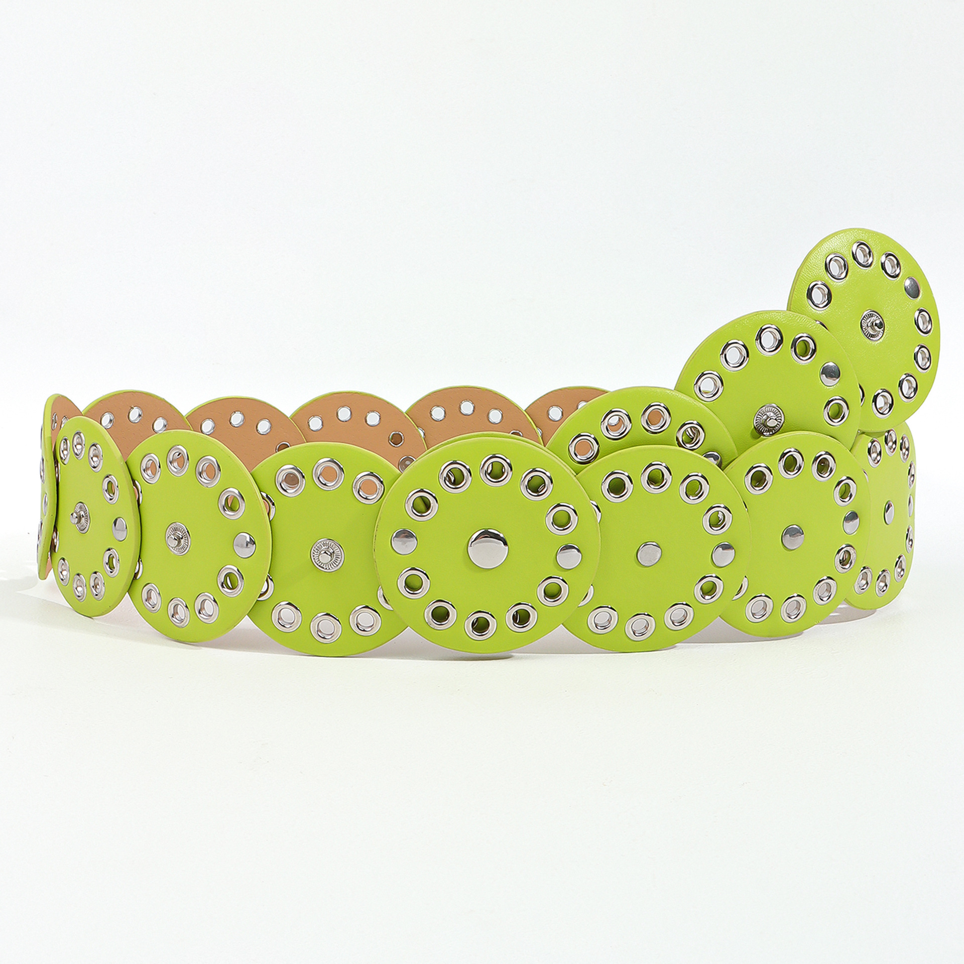 136g Weight Belt Classification 1 Piece Quantity Holiday, Daily, Selfie Occasion Pu Leather Material Solid Color Pattern Spring&Summer, Autumn&Winter Season Women's Gender Plating Design Hip-Hop, Punk Style Hip-Hop Punk Solid Color Pu Leather Plating Women's Leather Belts 7
