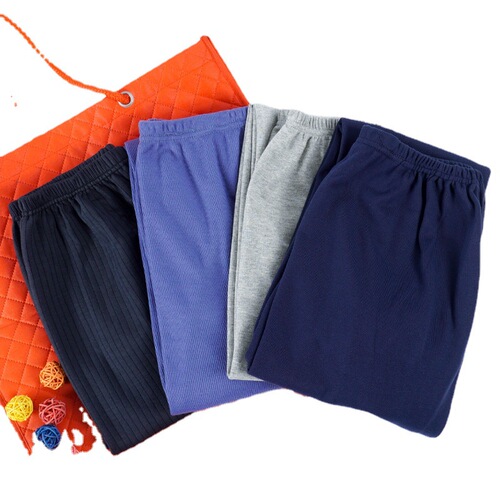 Corduroy long johns for middle-aged and elderly men, loose, not 100% cotton, lined tights, warm underwear, padded, warm pants
