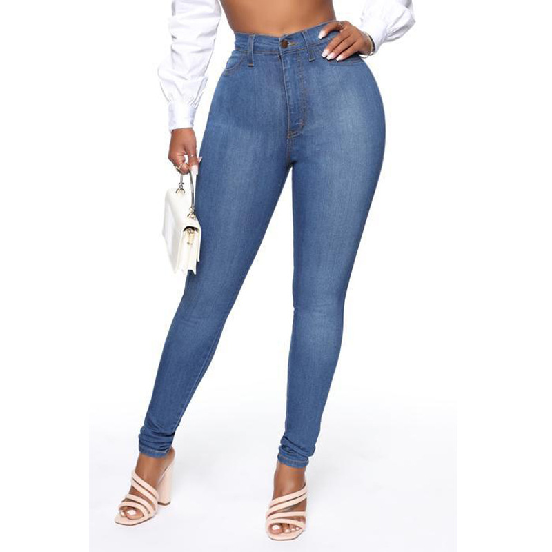 Women's Daily Fashion Gradient Color Full Length Washed Jeans display picture 12