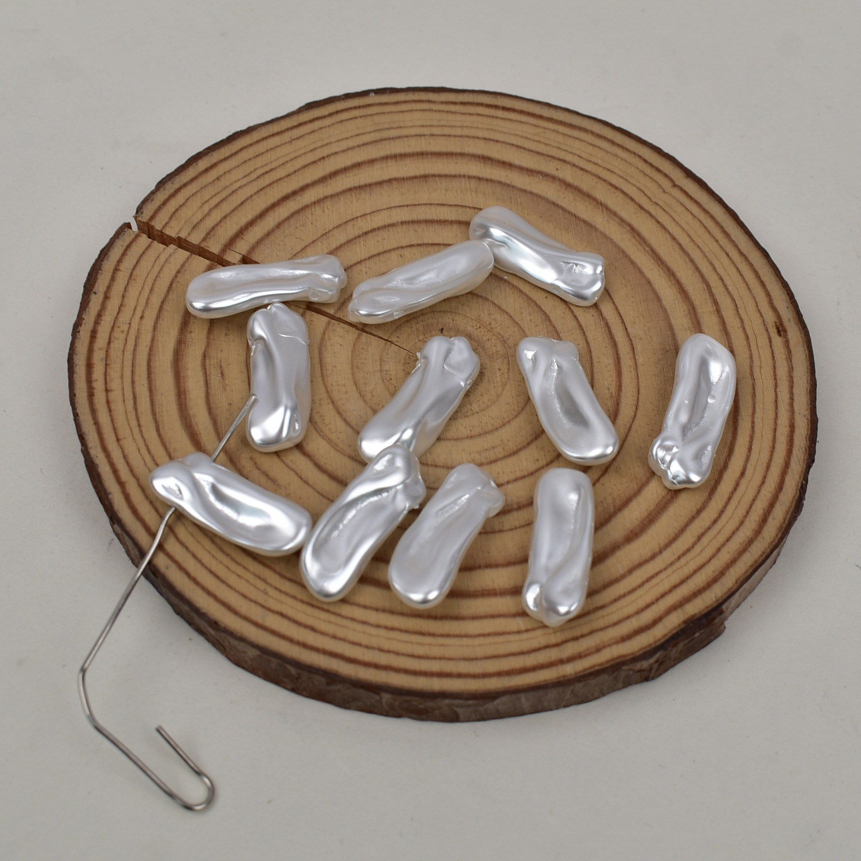 Glass Chinese hairpin drop-shaped pearl
