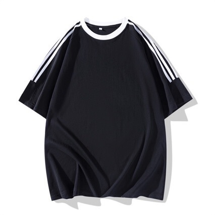 2025 New Summer T-Shirt Men's Short-Sleeved Raglan Sleeve T-Shirt Sports Adidas Clover Style Three Stripes 2025 New Summer T-Shirt Men's Short-Sleeved Raglan Sleeve T-Shirt Sports Adidas Clover Style Three Stripes