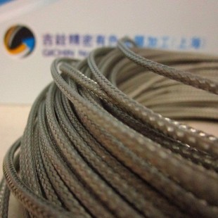 Densied oxygen-free copper tin-plated shielding mesh metal woven mesh sleeve flattening diameter 3mm open 3.5mm cylinder type