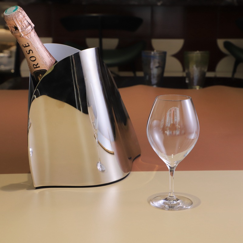 Nuevo estilo japonés Kimura tazas de vino de pies cortos, tazas de cóctel de cristal importadas, tazas de vino de alta calidad