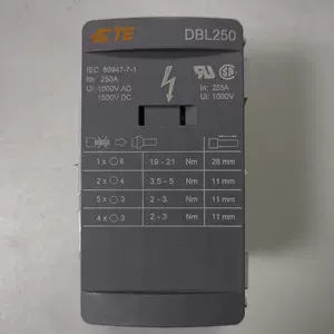 Клеммная колодка TE Tyco DBL250 DBL, распределительный тип, винт, обжимная рамка, проводка 10182511
