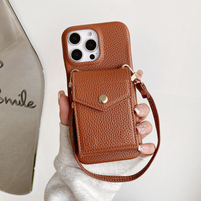 Suitable for Redmi Note 13Pro+ Mobile Phone Protective Case with Stand K70 Shoulder Strap Rope Note10 Leather Mobile Phone Case Suitable for Redmi Note 13Pro+ Mobile Phone Protective Case with Stand K70 Shoulder Strap Rope Note10 Leather Mobile Phone Case