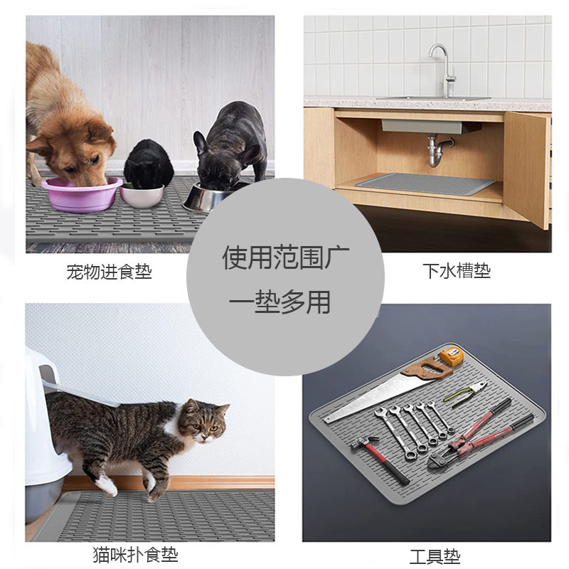 71*50/500g シリコン製コンロマット、コンロカバー、キッチン用食器乾燥マット、ガラスコンロ保護マット|undefined