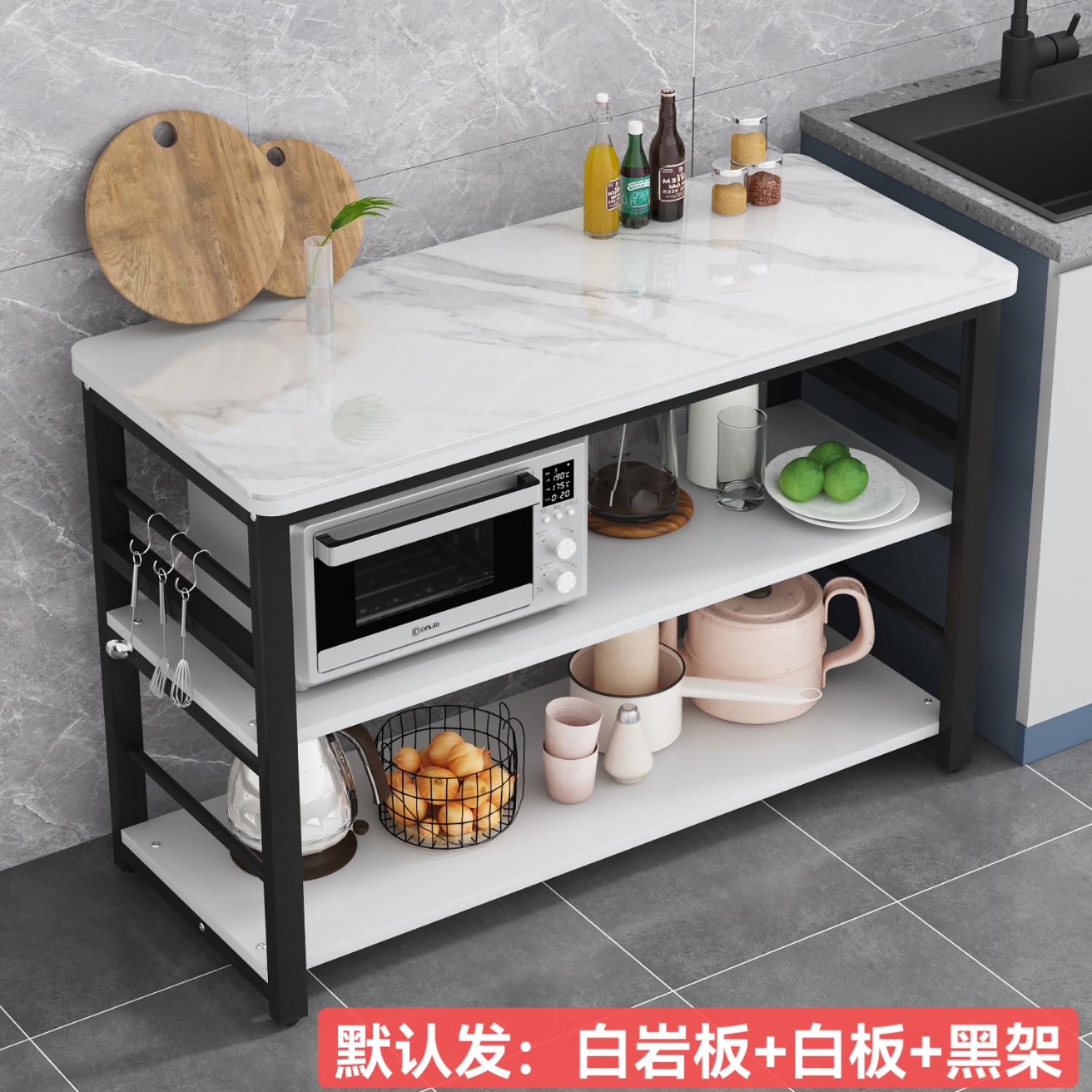 3겹 길이 100 너비 50 높이 81 슬레이트 데스크탑 주문 시 색상을 참고하세요.