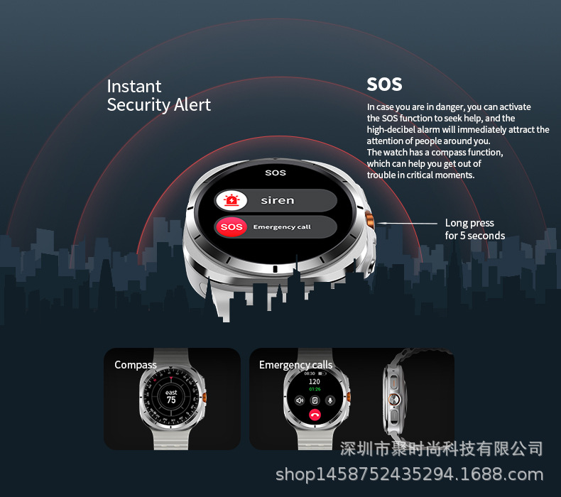 js watch7 ultra Bluetooth Call Smartwatch Voice Assistant Weather, Music Heart Rate, Blood Pressure undefined
