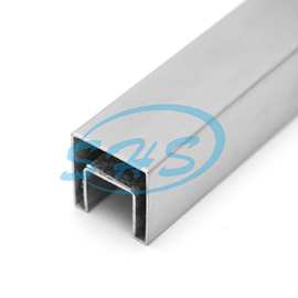 sus304不锈钢异型管 凹槽截 面适用于玻璃扶手拉丝或镜面或镀色