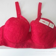 外贸欧美跨境新款薄棉杯蕾丝文胸 全罩杯 D杯大码文胸 春夏薄款