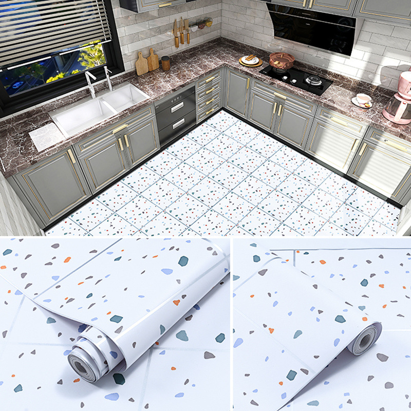 Pegatinas gruesas para el suelo del baño, pegatinas para el baño, la cocina y el dormitorio, pegatinas autoadhesivas para el suelo del inodoro, venta al por mayor de fábrica image 10