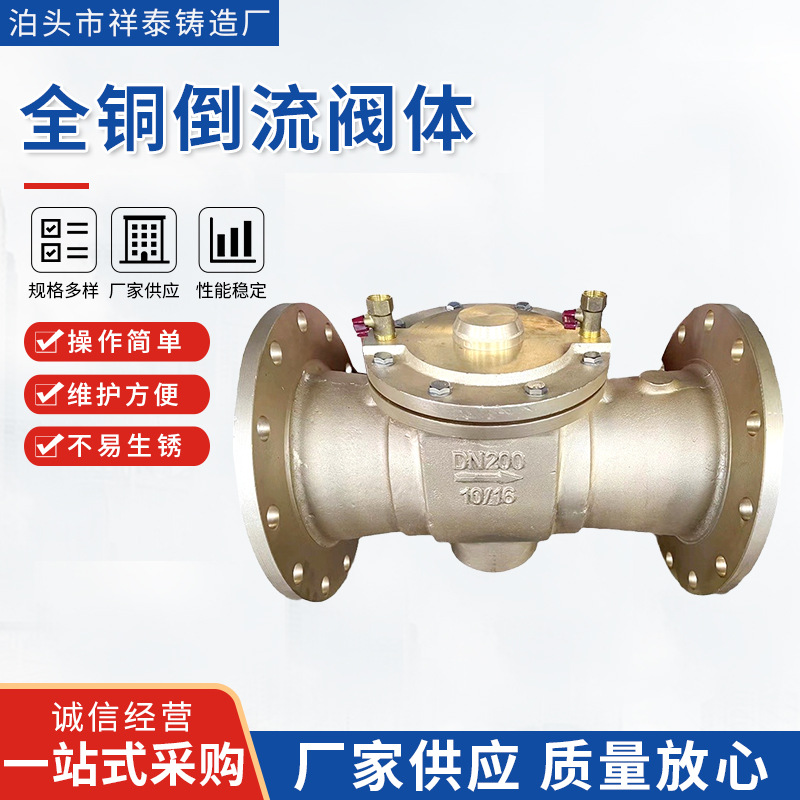 现货供应全铜倒流防止器污水防倒流止回阀不易生锈规格多样